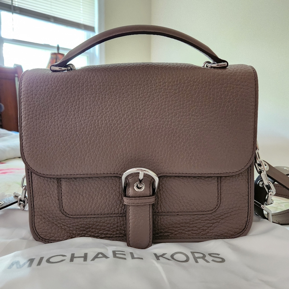 Michael Kors Cooper Satchel Bag in Cinder